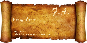 Frey Áron névjegykártya